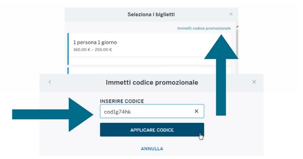 Immissione codice